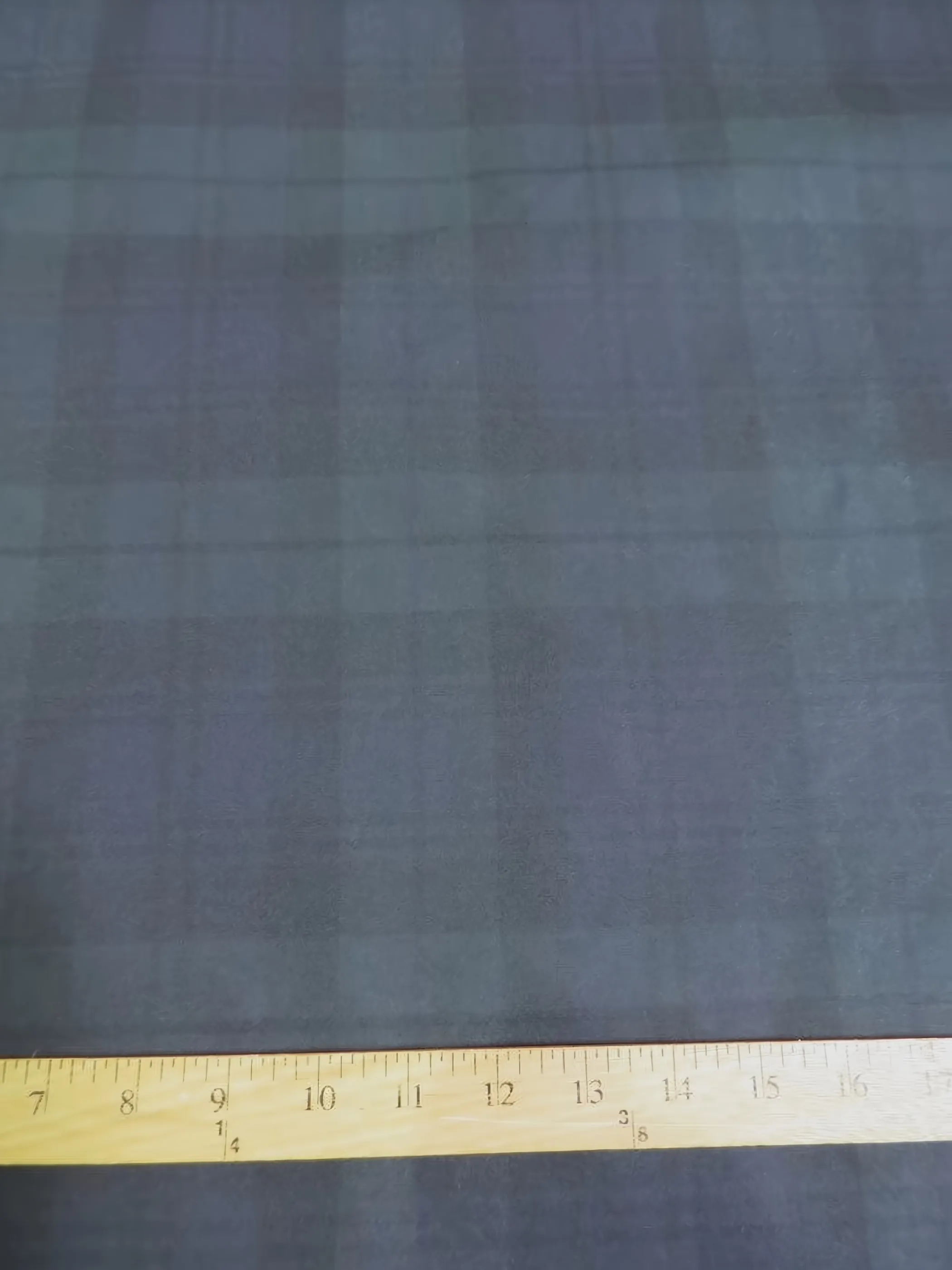 100% Waxed Cotton Tartan Plaid Canvas Fabric / Blackwatch / Sold By The Yard