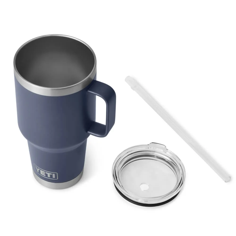 21071501813 TERMO RAMBLER 35oz STRAW MUG MARINO MARCA YETI