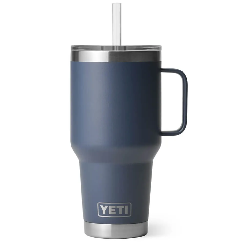 21071501813 TERMO RAMBLER 35oz STRAW MUG MARINO MARCA YETI