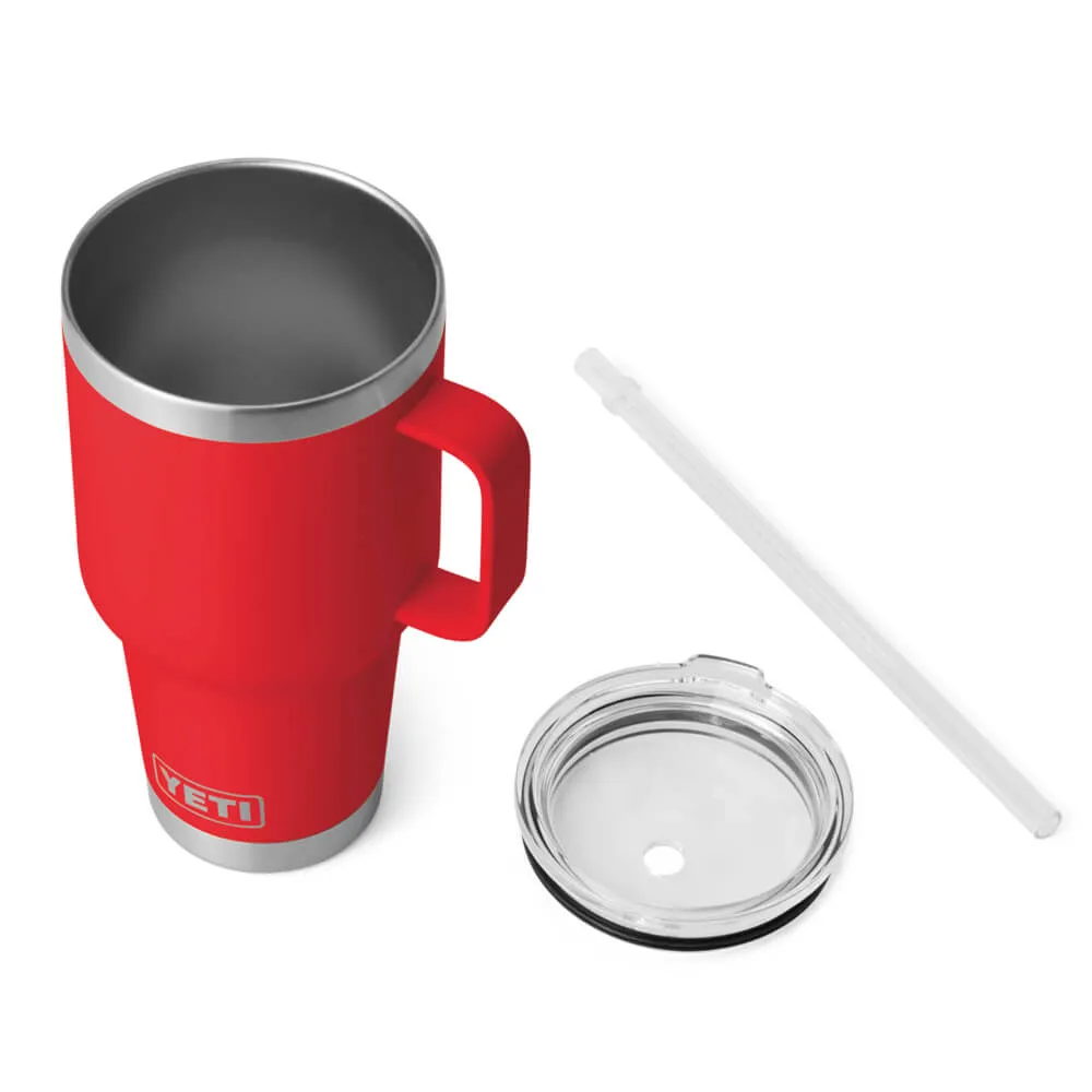 21071501895 TERMO RAMBLER 35oz STRAW MUG RESCUE RED MARCA YETI