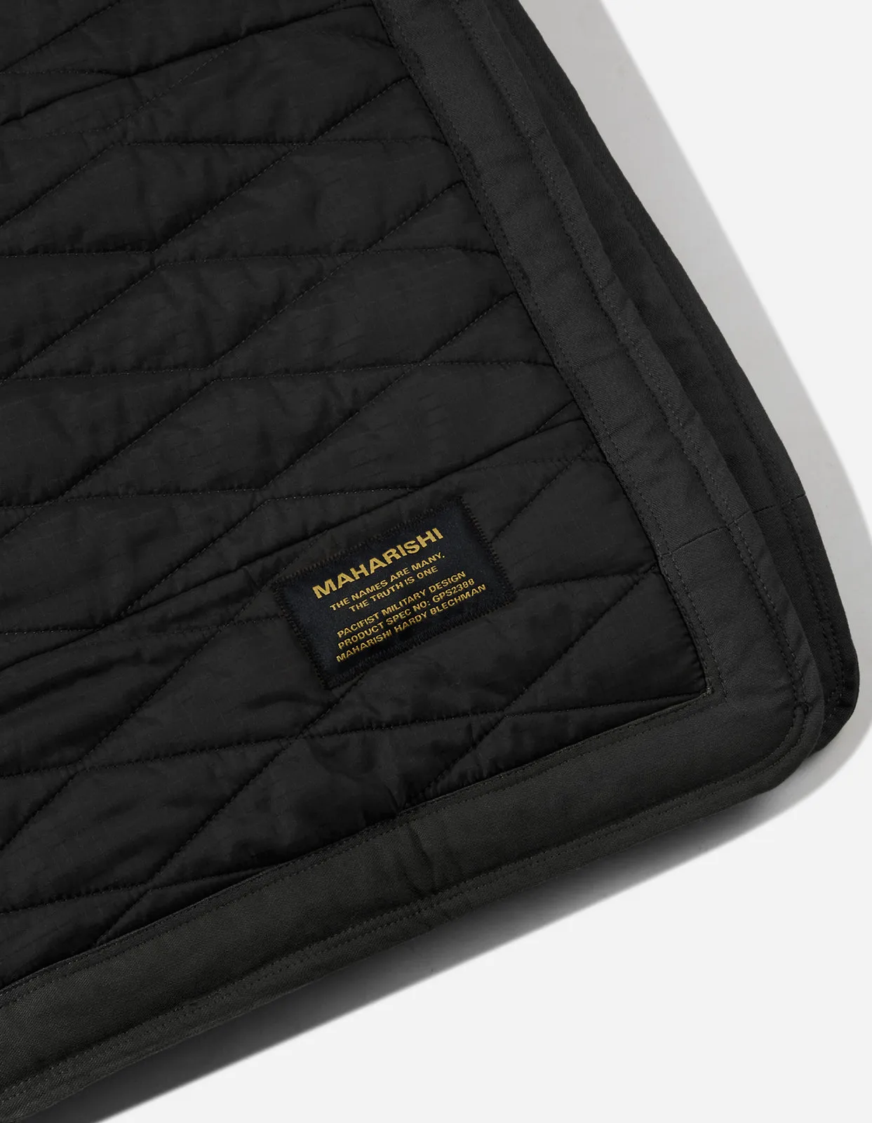 7030 Triquilted Bed Blanket · Military Surplus Black