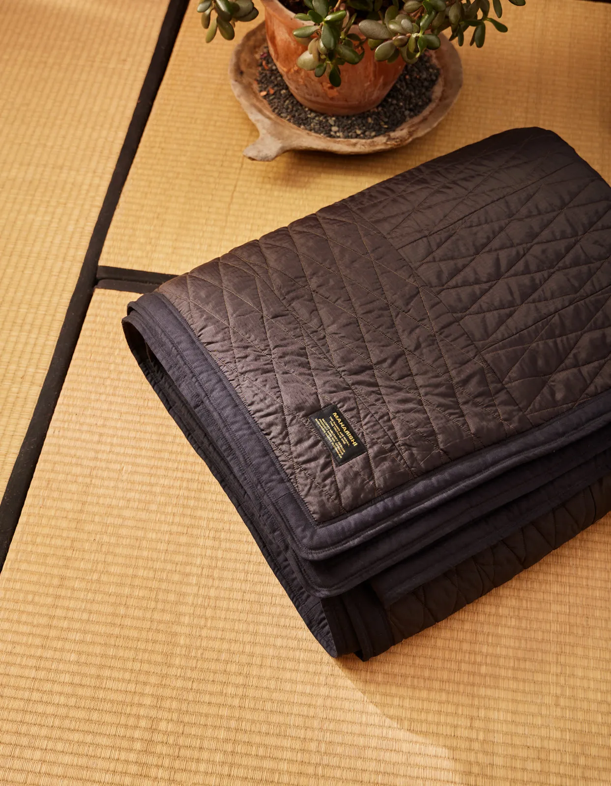 7030 Triquilted Bed Blanket · Military Surplus Black