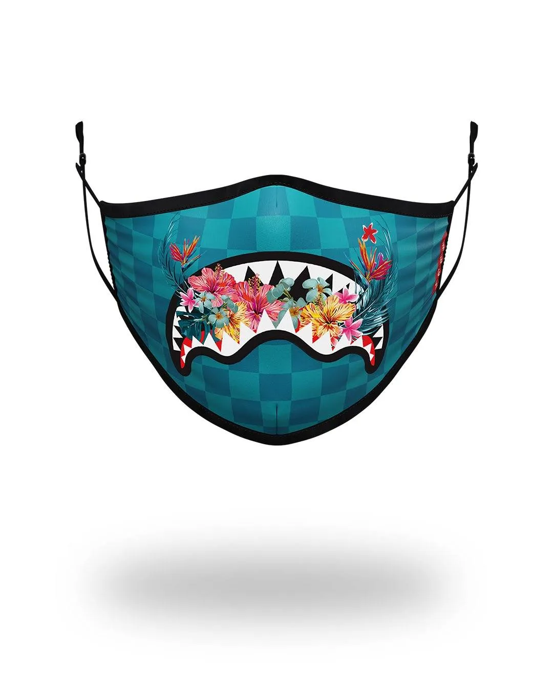 ADULT BLOSSOM SHARK FORM FITTING FACE MASK