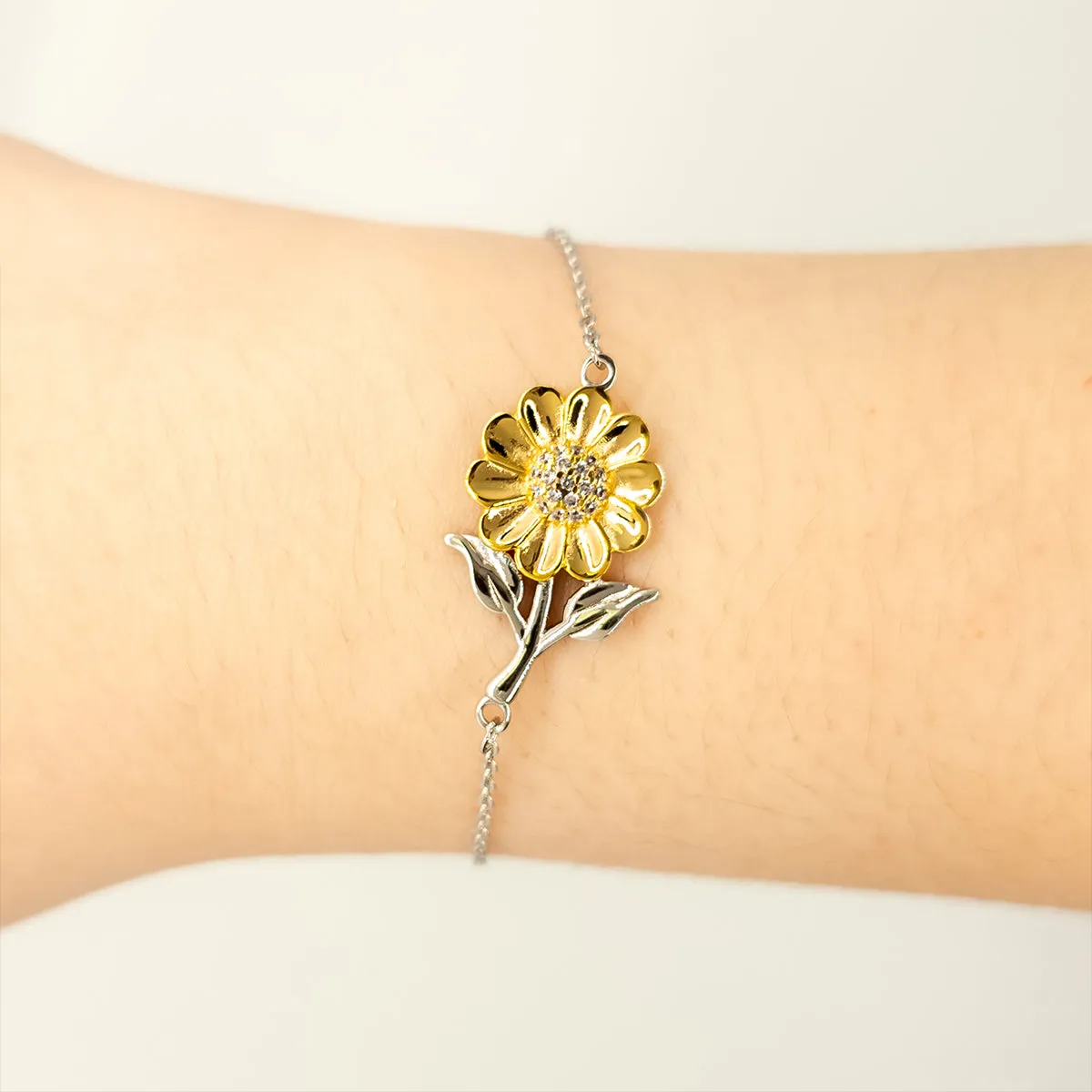 Air Traffic Controller Sunflower Bracelet - The Worlds Most Unique Gift for Graduation, Birthday, and Holidays, Engraved with Confidence and Hope