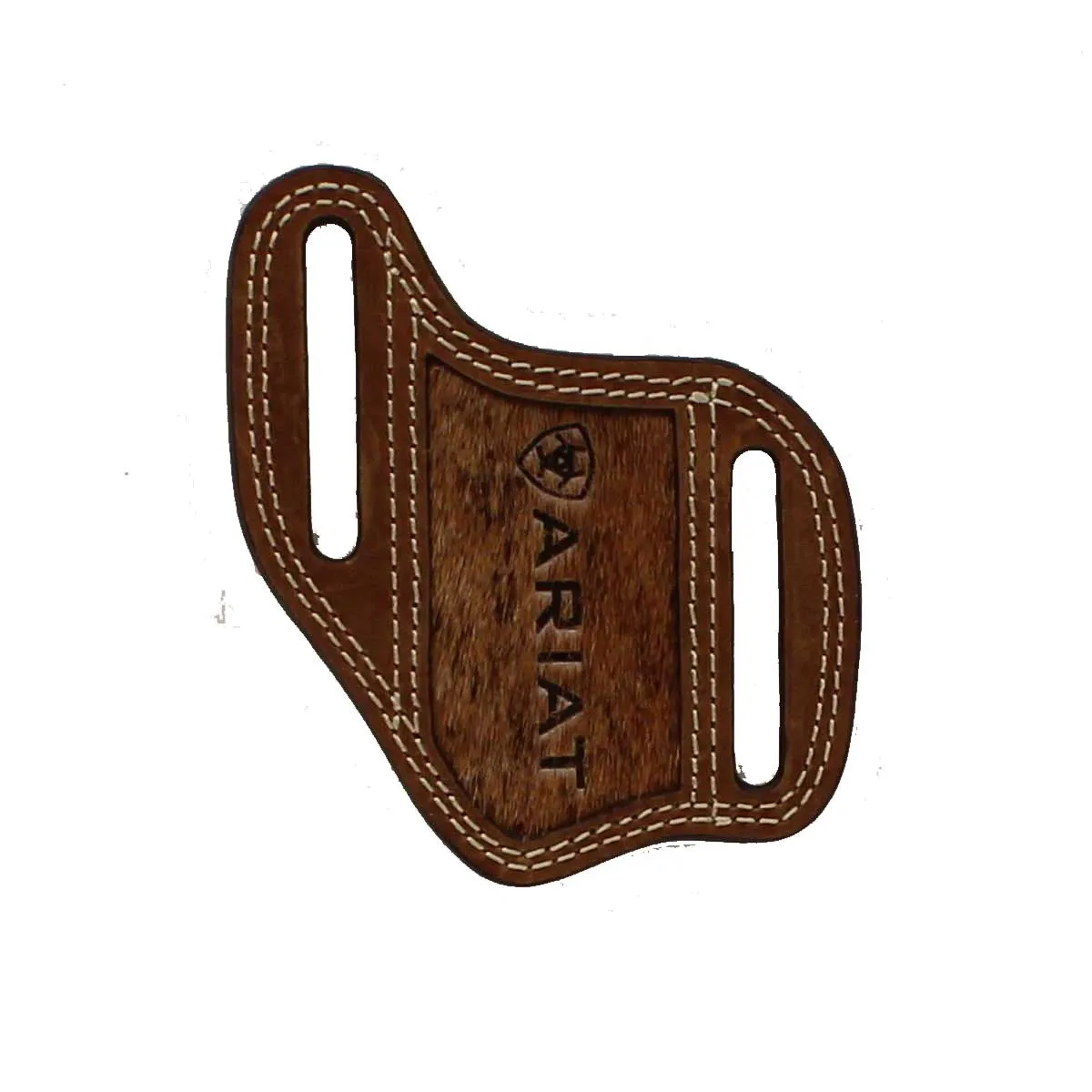 Ariat Leather Pancake Style Knife Sheath - Medium Brown