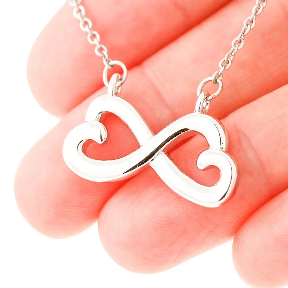 Beautiful LOVE Infinity Necklace With Husband To Wife Last Breath Message Card