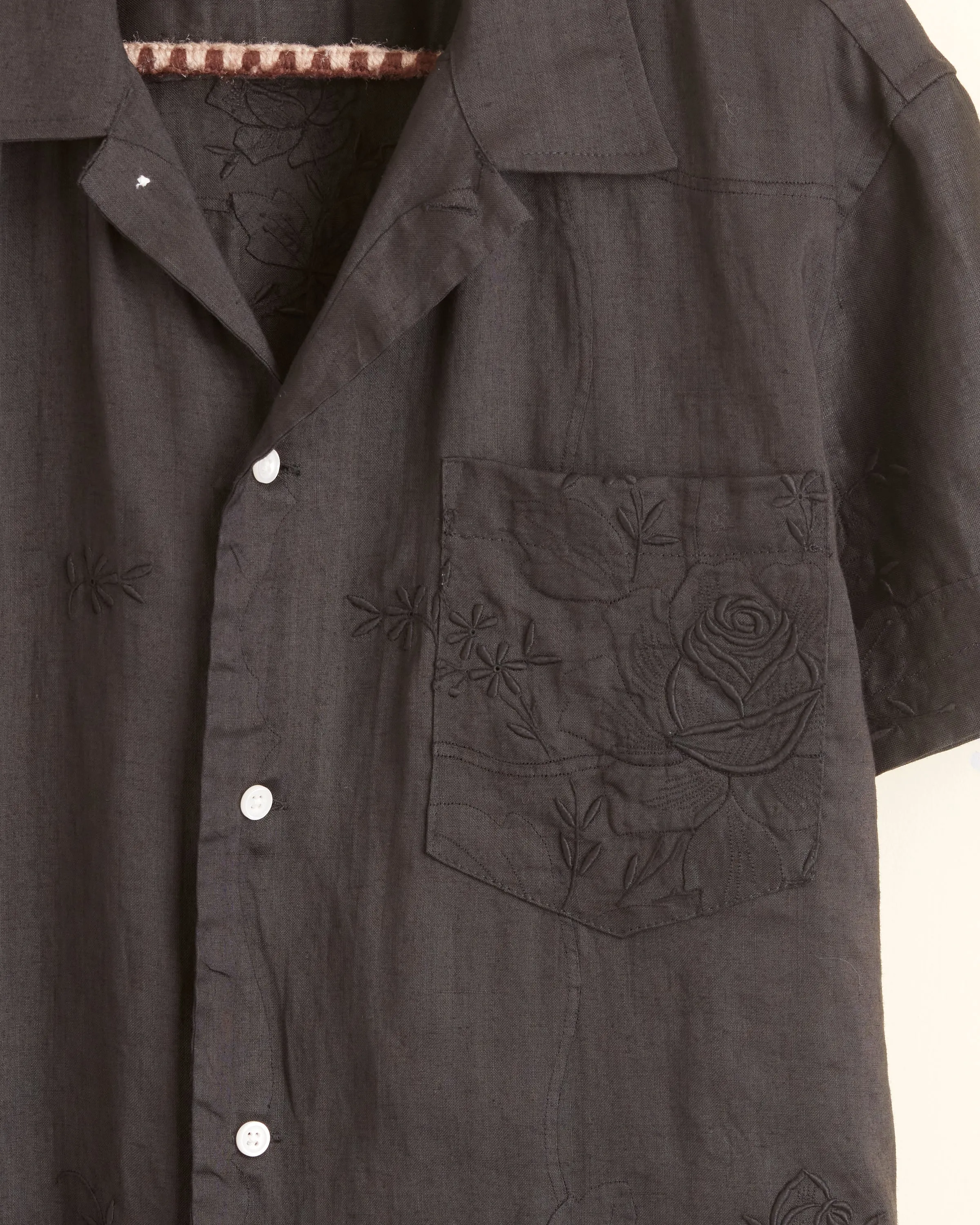 Blackened Rose Short Sleeve Shirt - M