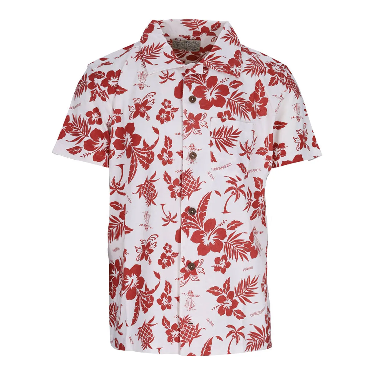 Camicia Uomo Chesapeake's Molokai Bianco / Rosso