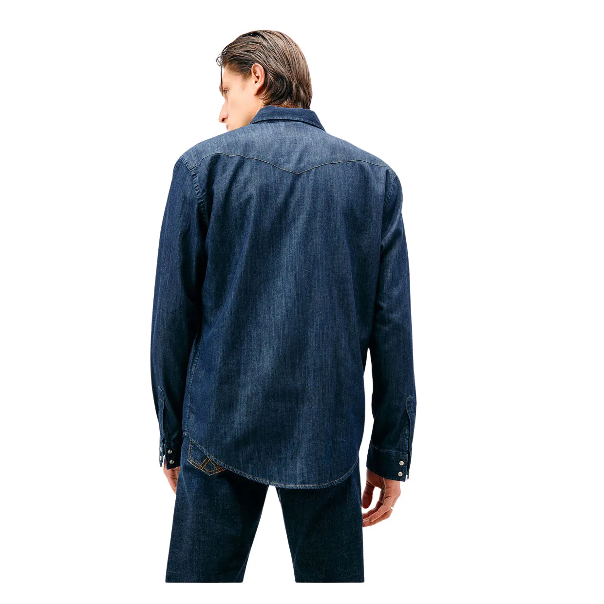 Camicia Uomo Roy Roger's Western Mid Wash Blu