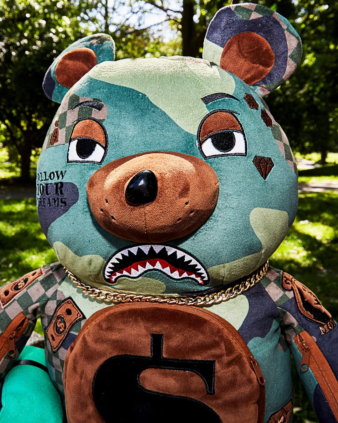 CAMOCHECK MONEYBEAR TEDDYBEAR BACKPACK