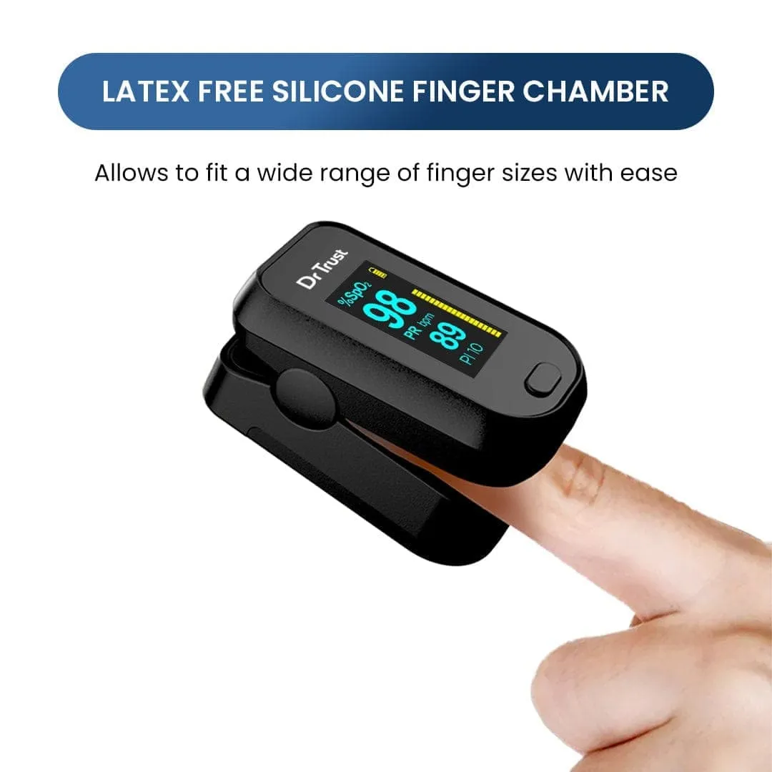 Dr Trust USA Finger Tip Pulse Oximeter Professional 210 Oxygen Check