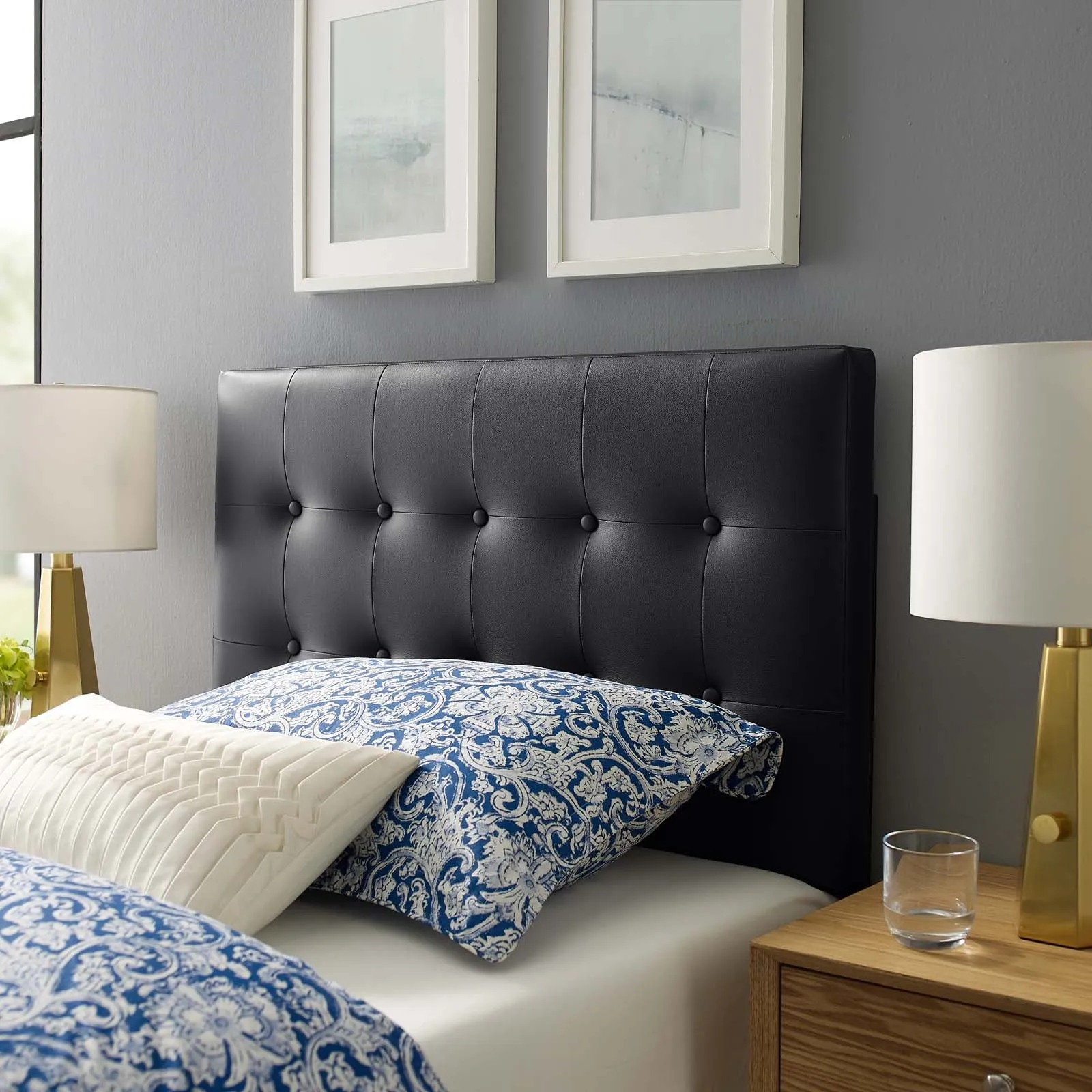 Emily Upholstered Vinyl Headboard