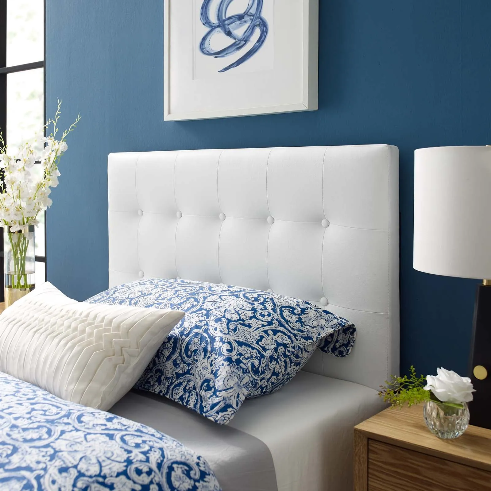 Emily Upholstered Vinyl Headboard