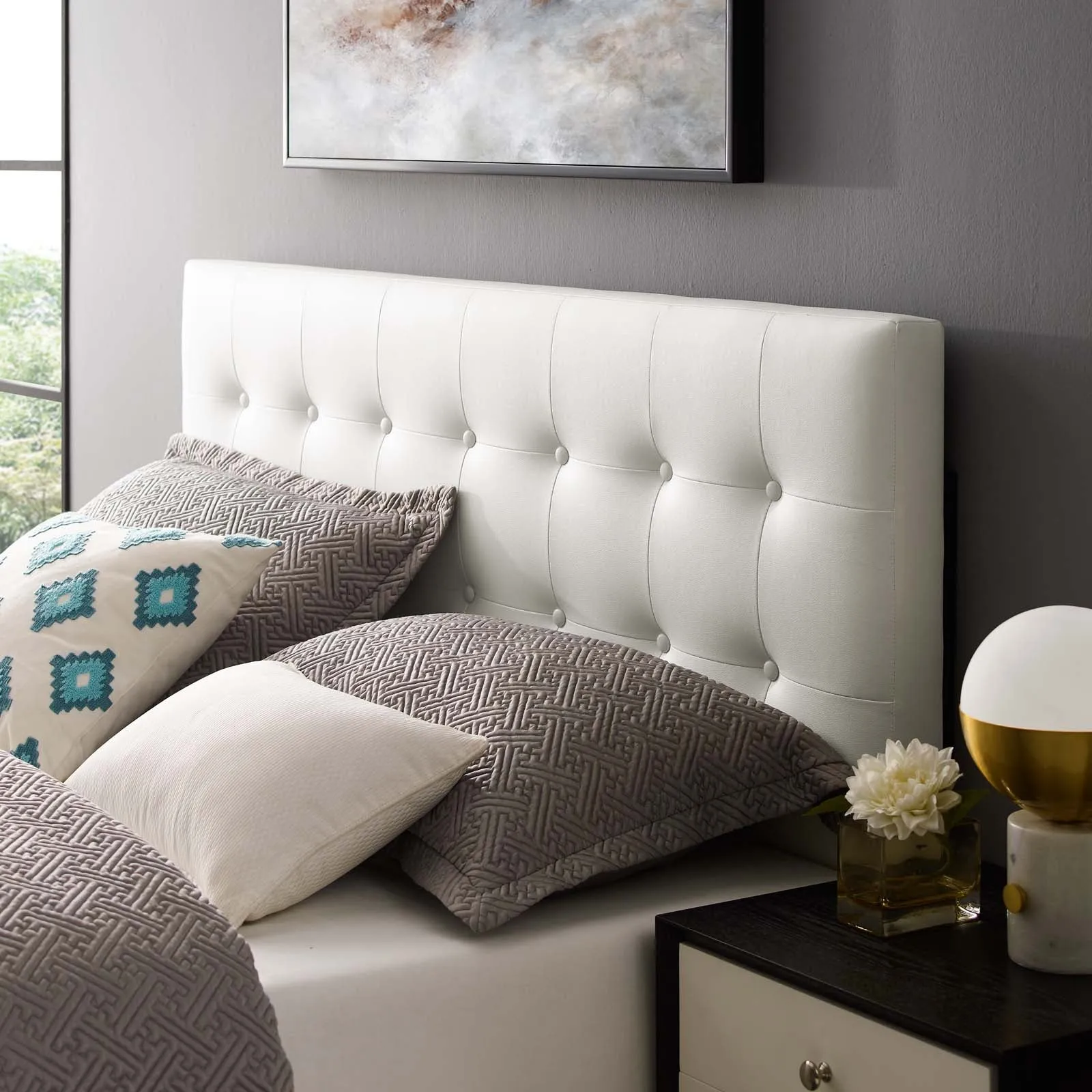 Emily Upholstered Vinyl Headboard