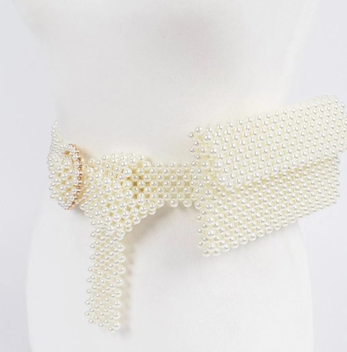 Faux Pearl waist belt bag