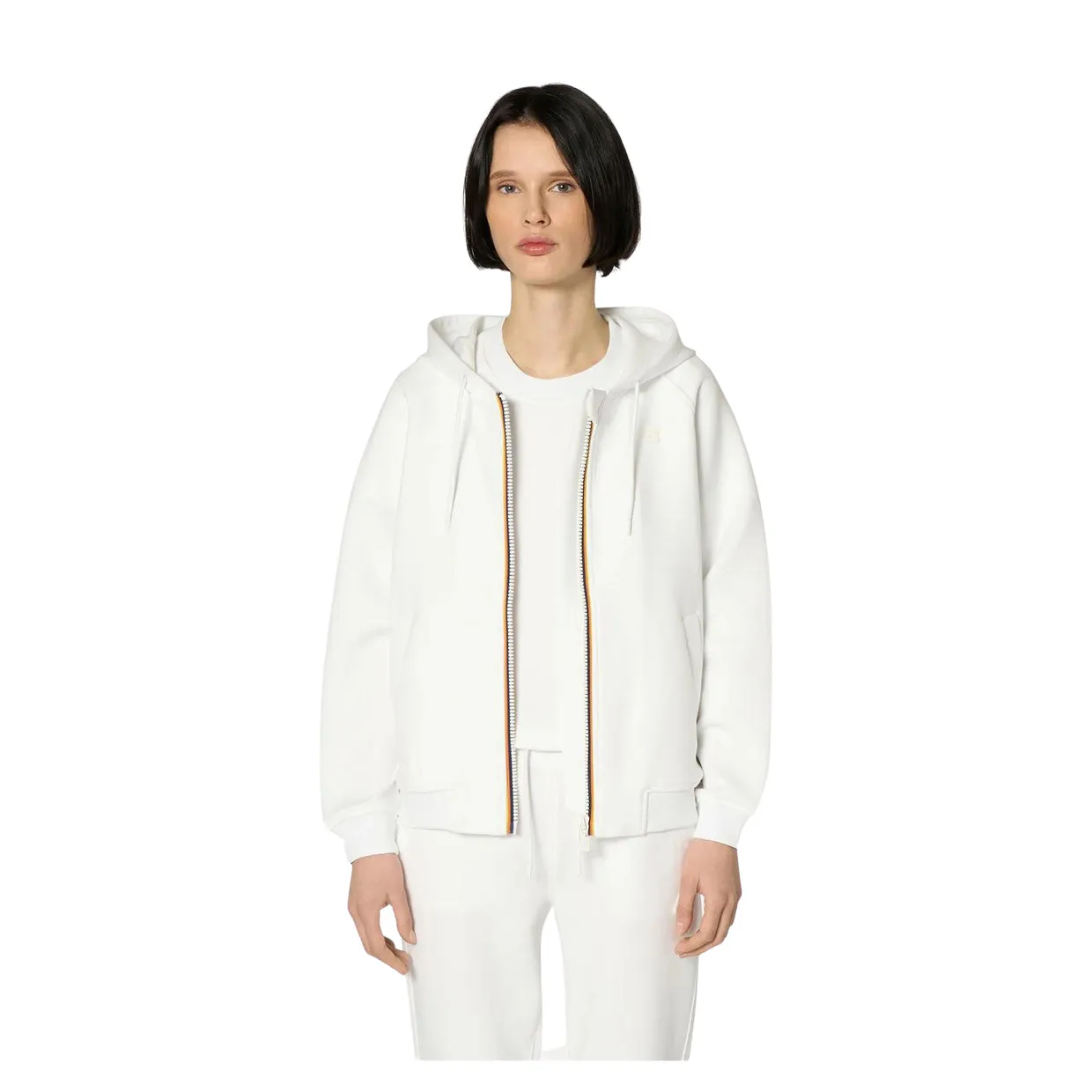 Felpa Donna K-Way Lydie Light Spacer Bianco