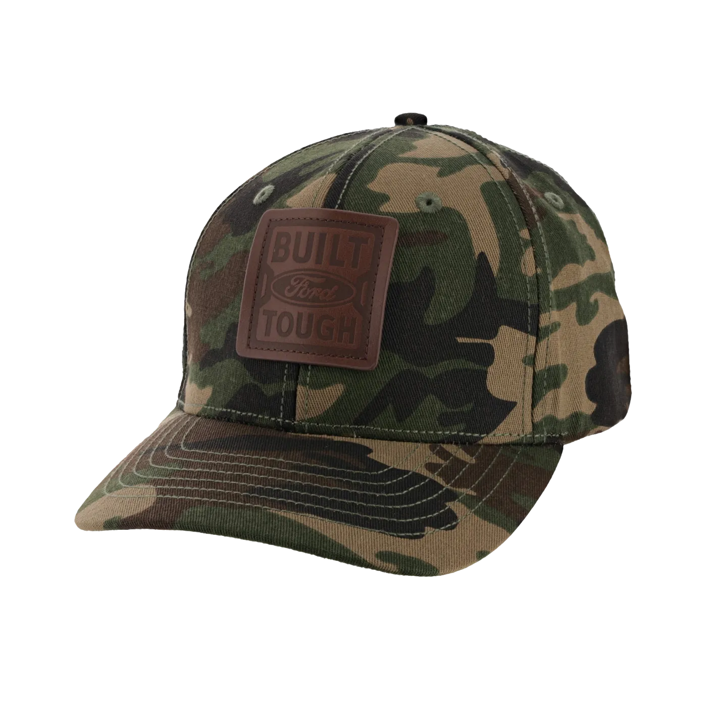 Ford BFT Camo Leather Patch Hat