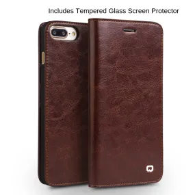 Genuine Leather Wallet iPhone Case