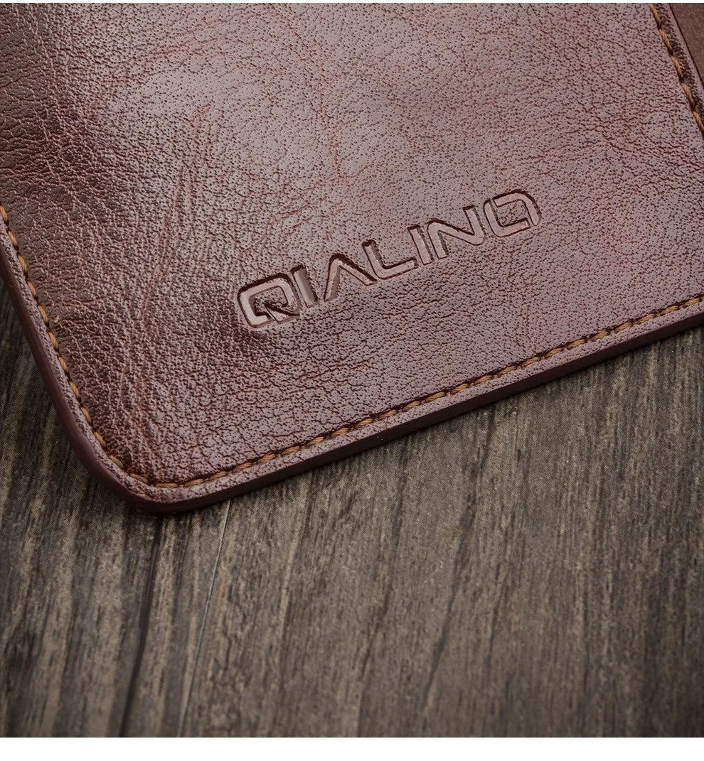 Genuine Leather Wallet iPhone Case