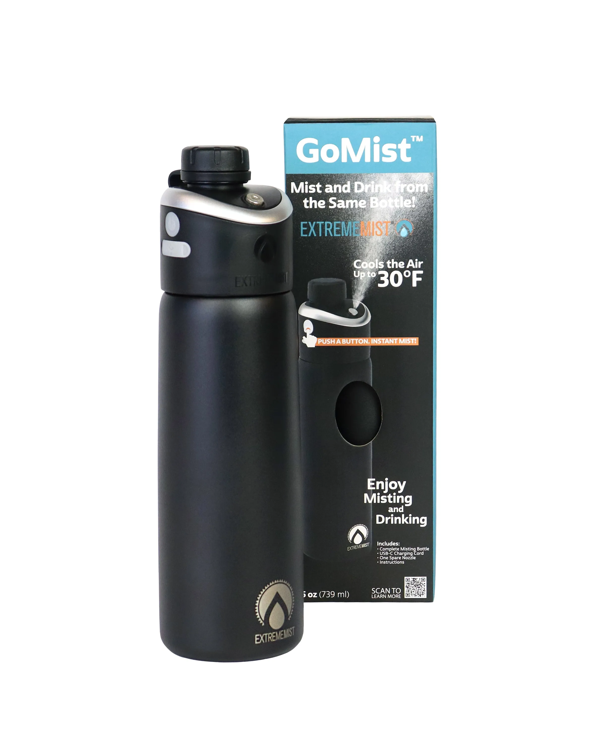 GoMist Misting & Drinking Water Bottle