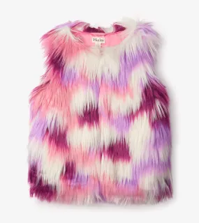 Hatley Girls Feeling Groovy Faux Fur Gilet