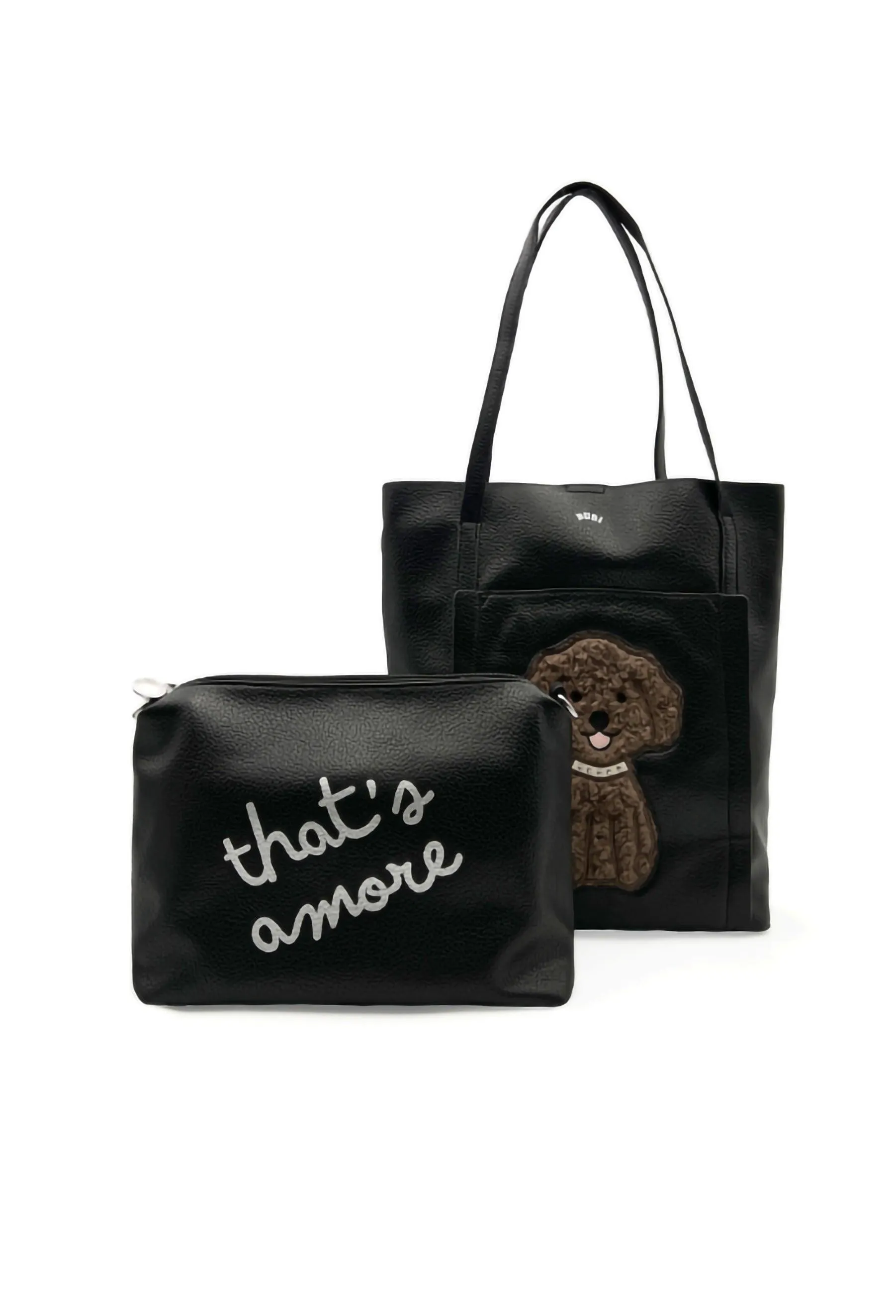 LE PANDORINE Bubi Amore Borsa Shopper Black 22XAILCQ-06