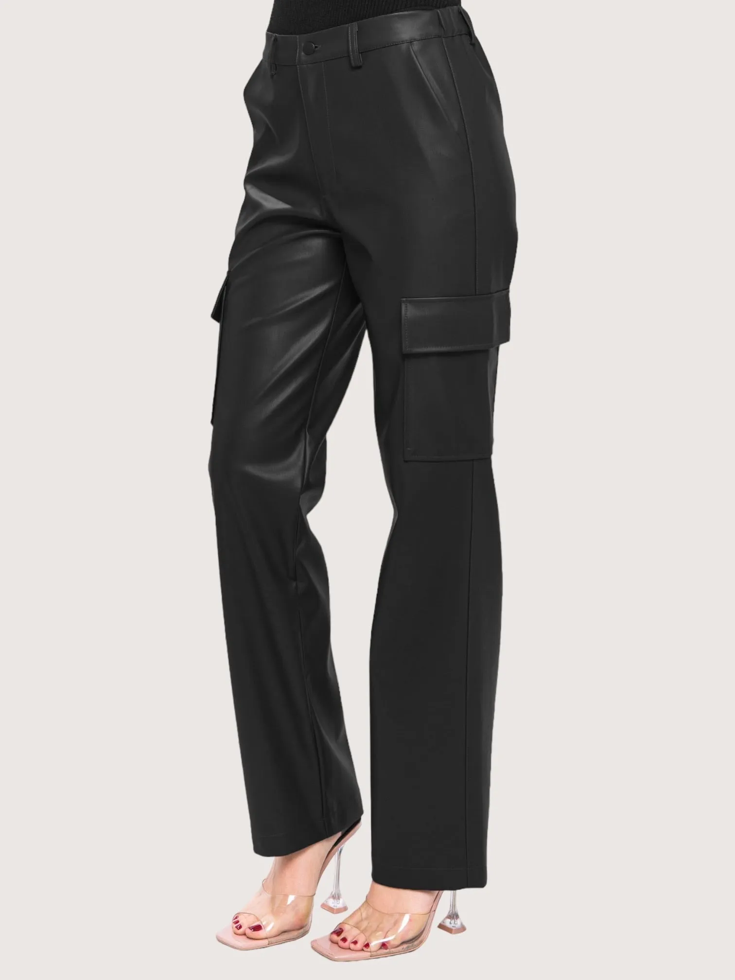 Leather Cargo Pant