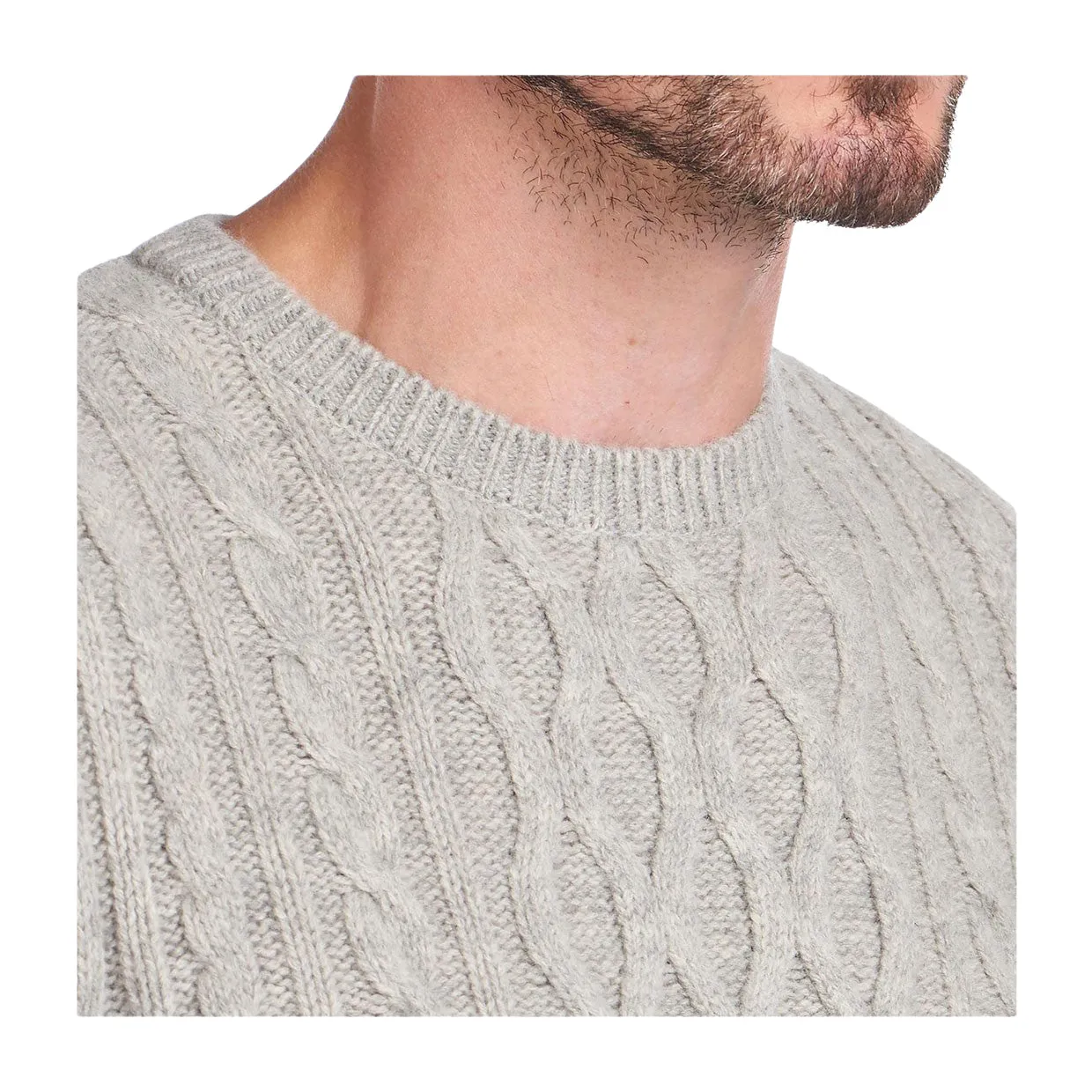 Maglione Barbour Chunky Cable Grigio