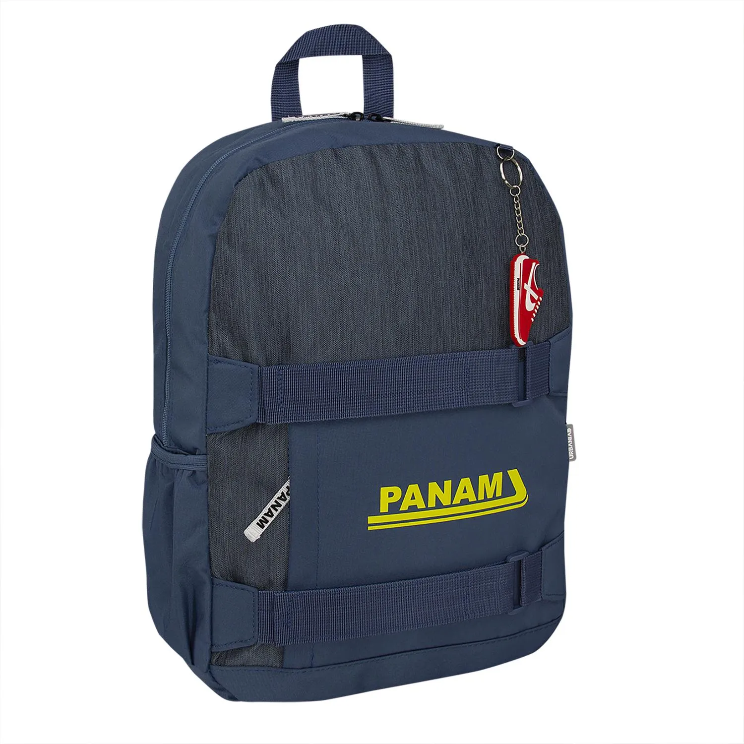 MOCHILA PANAM BASICS DARK GRAY AND GREEN