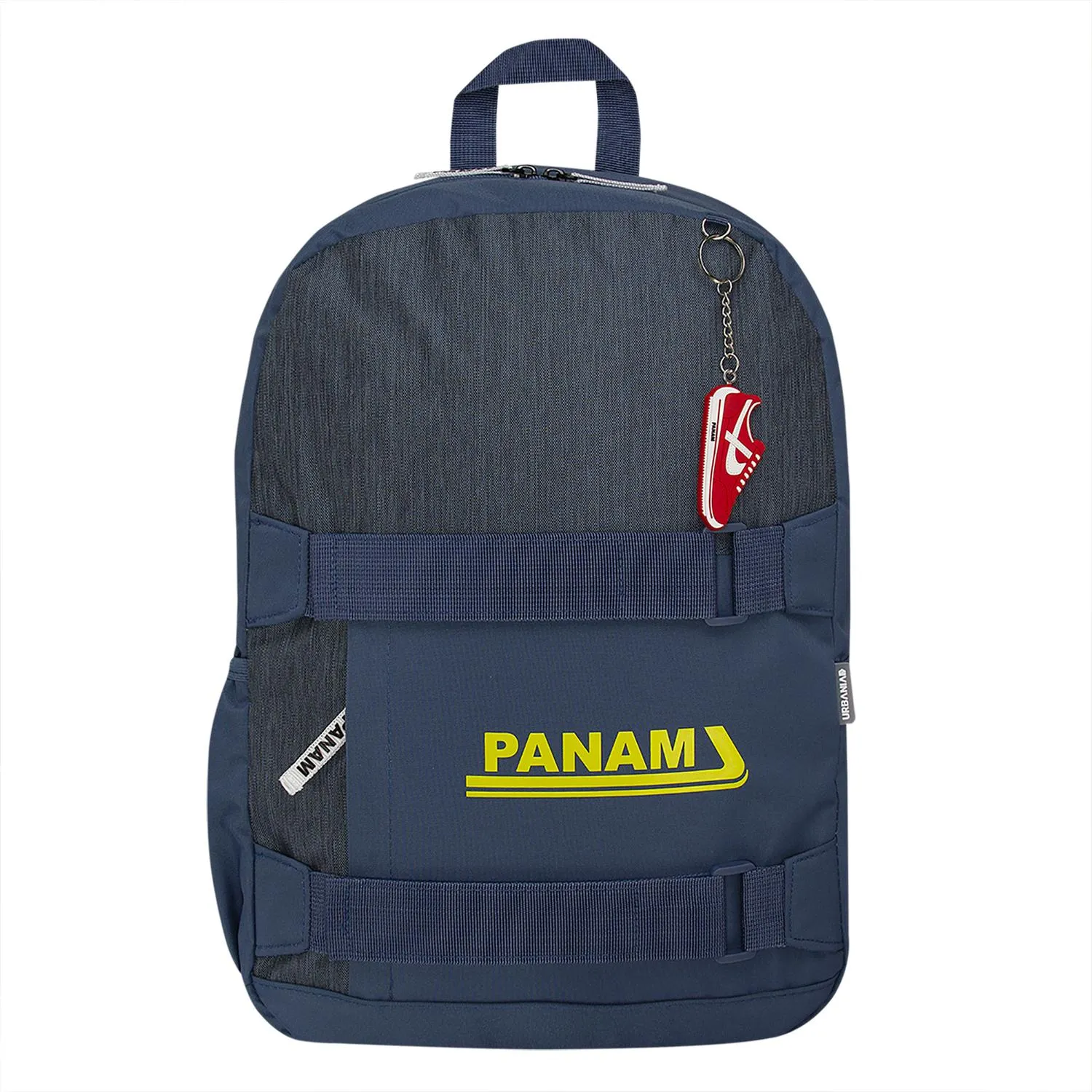 MOCHILA PANAM BASICS DARK GRAY AND GREEN