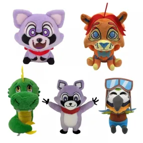 【New Arrival】Xcoser 2024 Game Indigo Park Raccoon Plush Doll Toys Soft Stuffed Kids Fans Gift