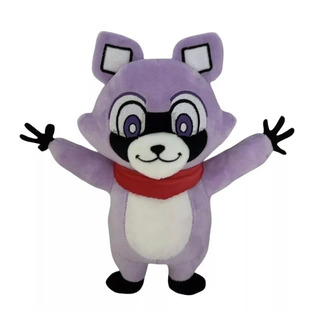 【New Arrival】Xcoser 2024 Game Indigo Park Raccoon Plush Doll Toys Soft Stuffed Kids Fans Gift