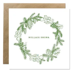 Nollaig Shona - Botanical Print