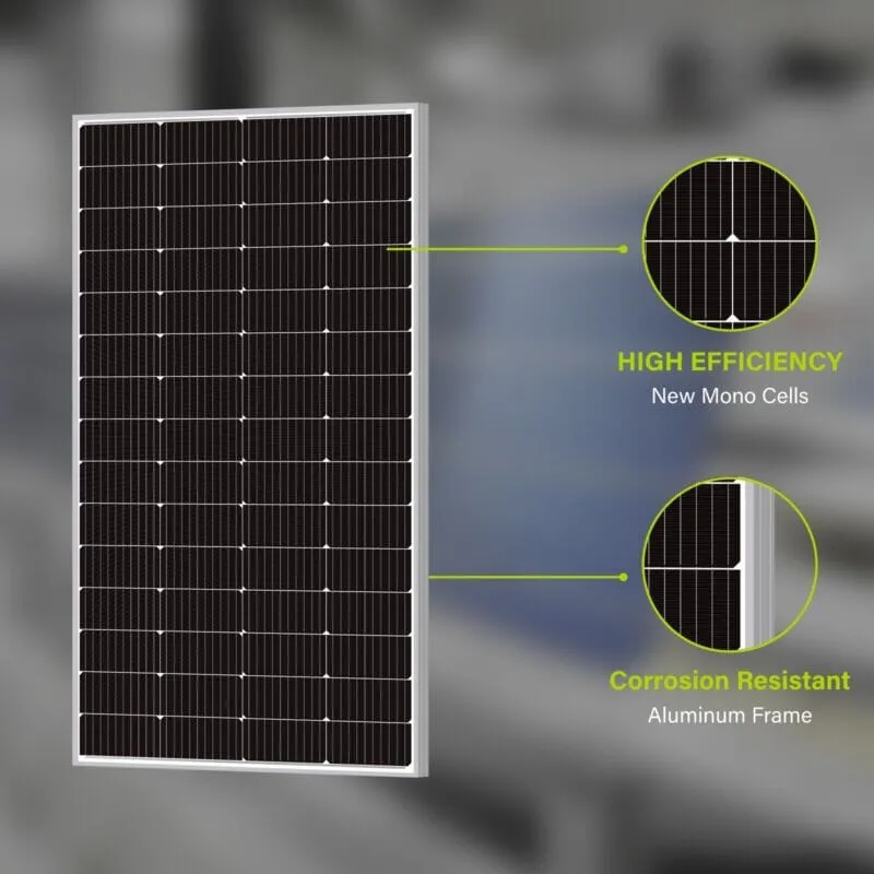 NPSolar™ 220W Solar Panel: Monocrystalline, 12V, Higher Efficiency Off-Grid