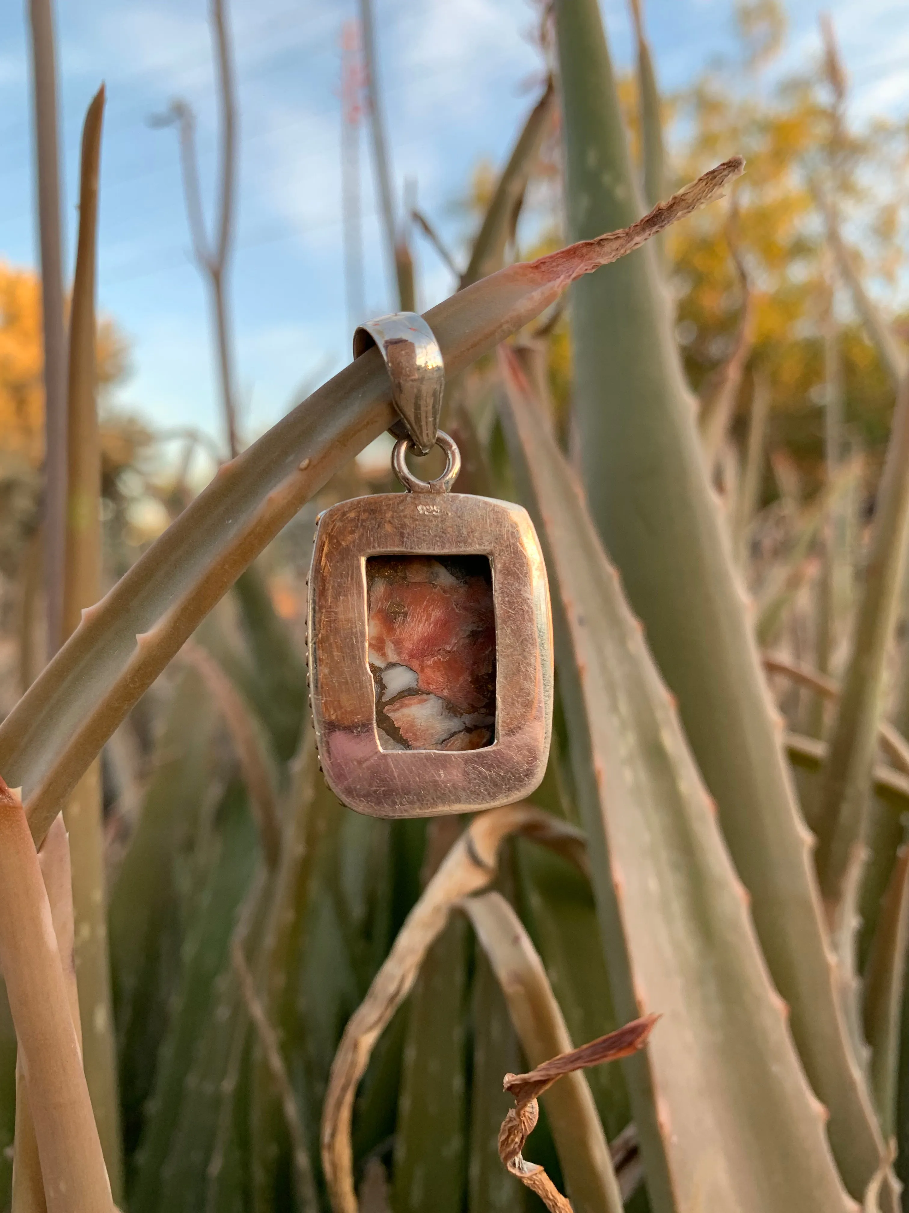 Spiny Oyster & Turquoise Pendant