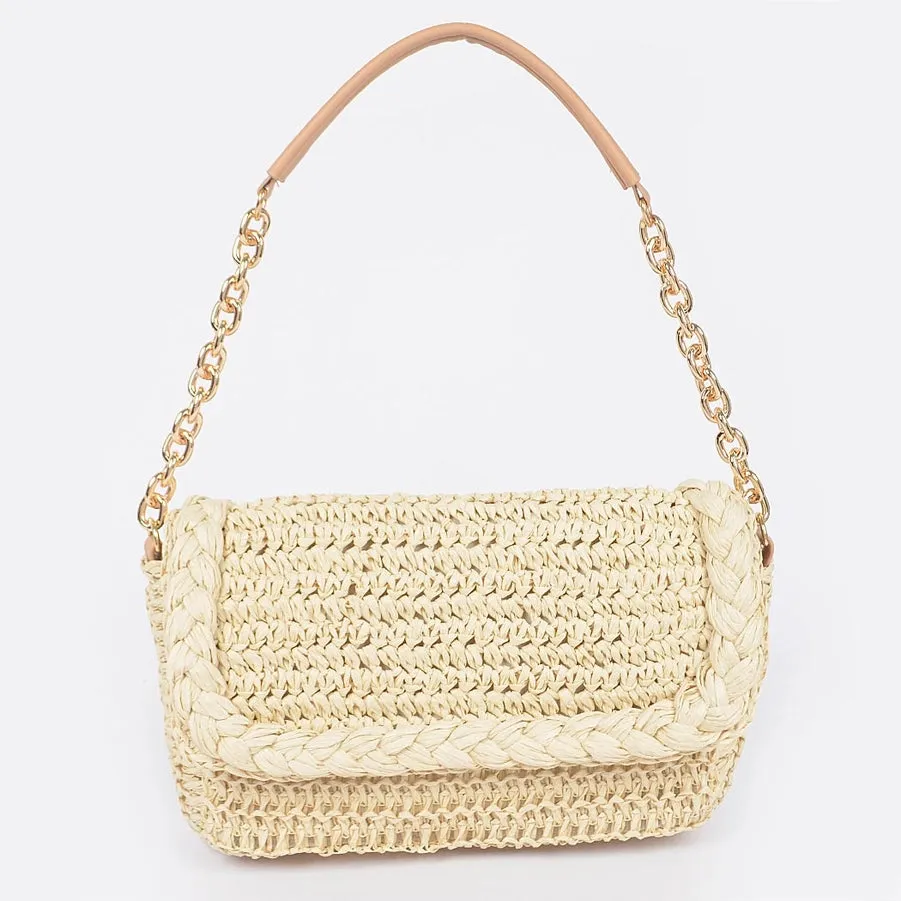 Straw Shoulder Bag