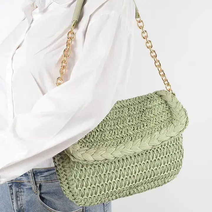 Straw Shoulder Bag