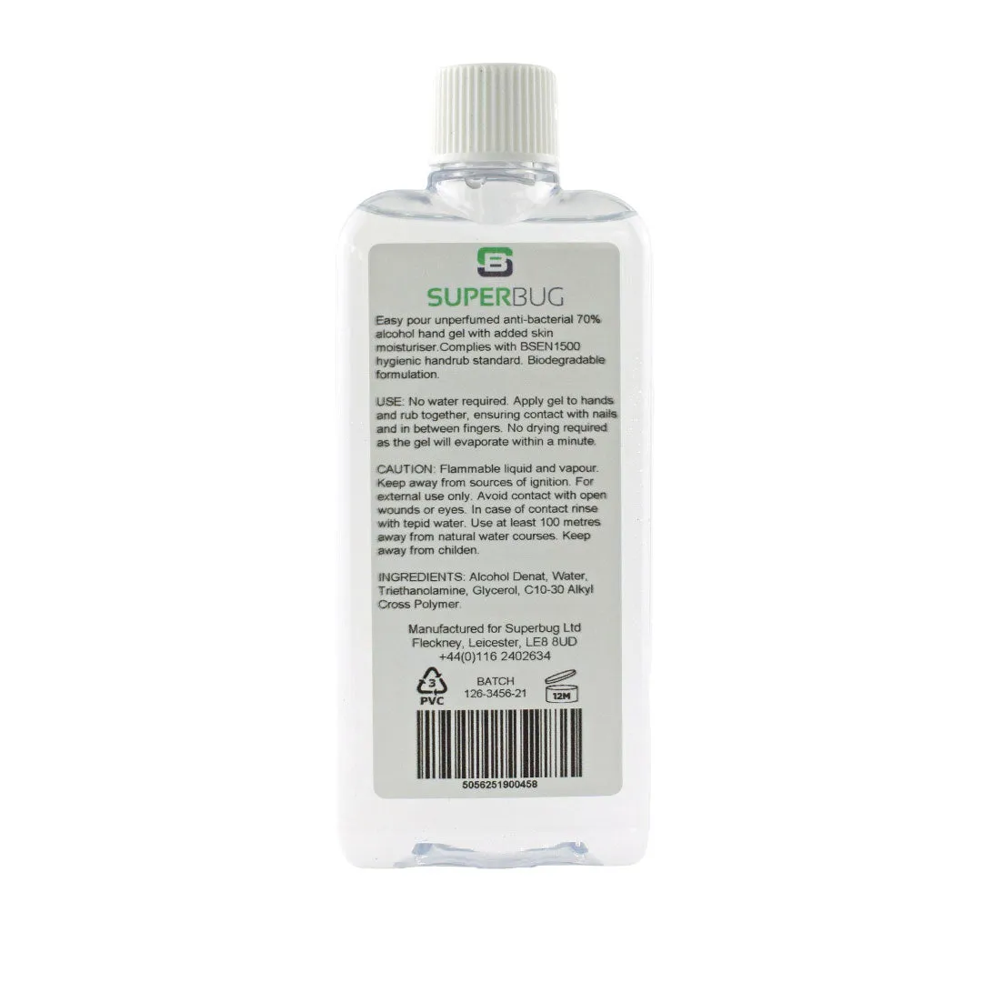 Superbug 70% Alcohol Hand Sanitiser Gel 100ml