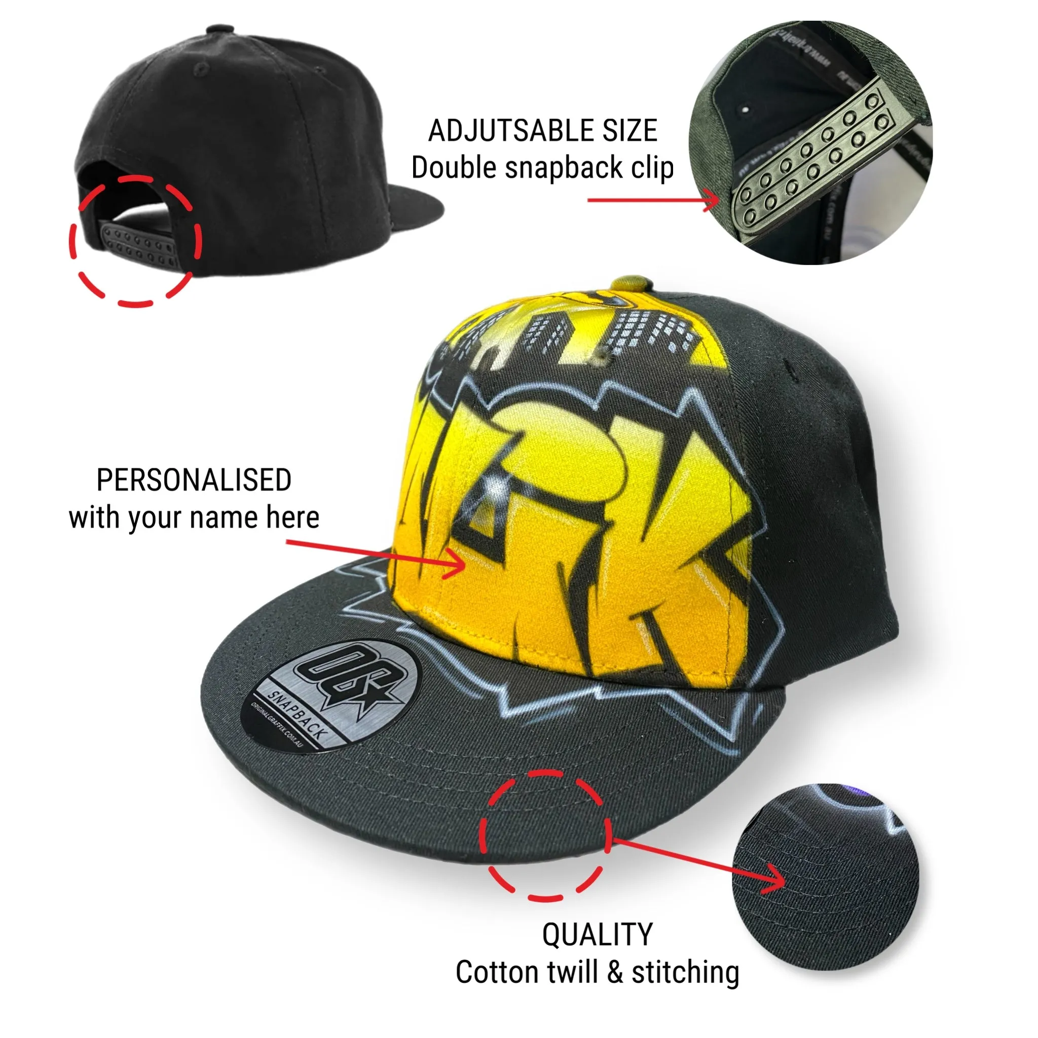 The Bat Style Snapback Cap