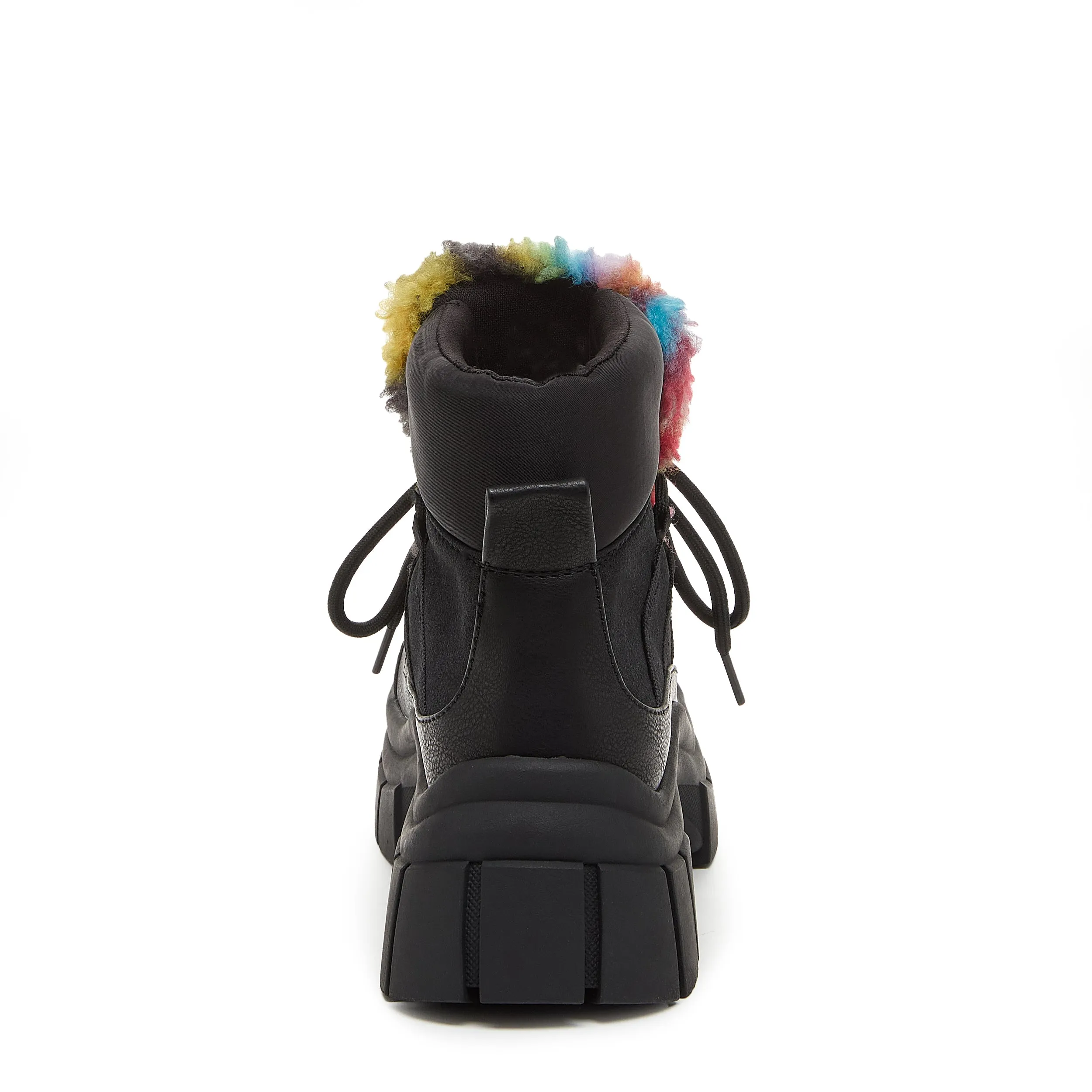 Tiger Black Rainbow Platform Bootie