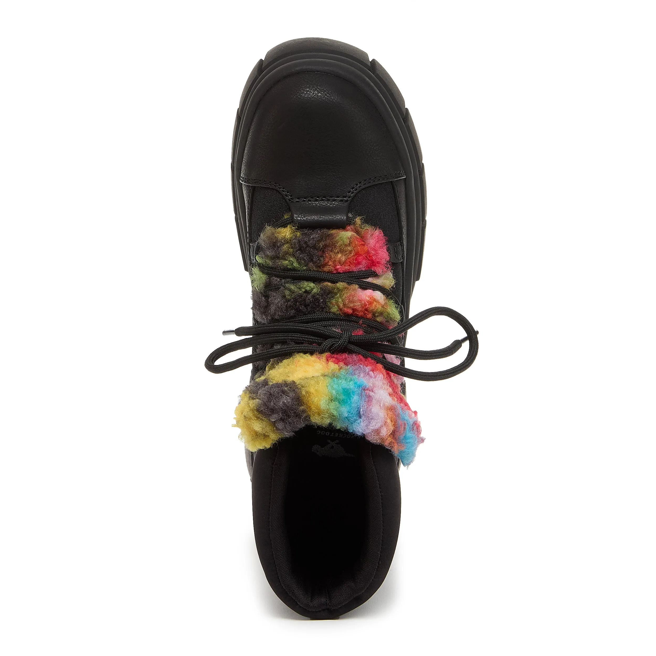 Tiger Black Rainbow Platform Bootie