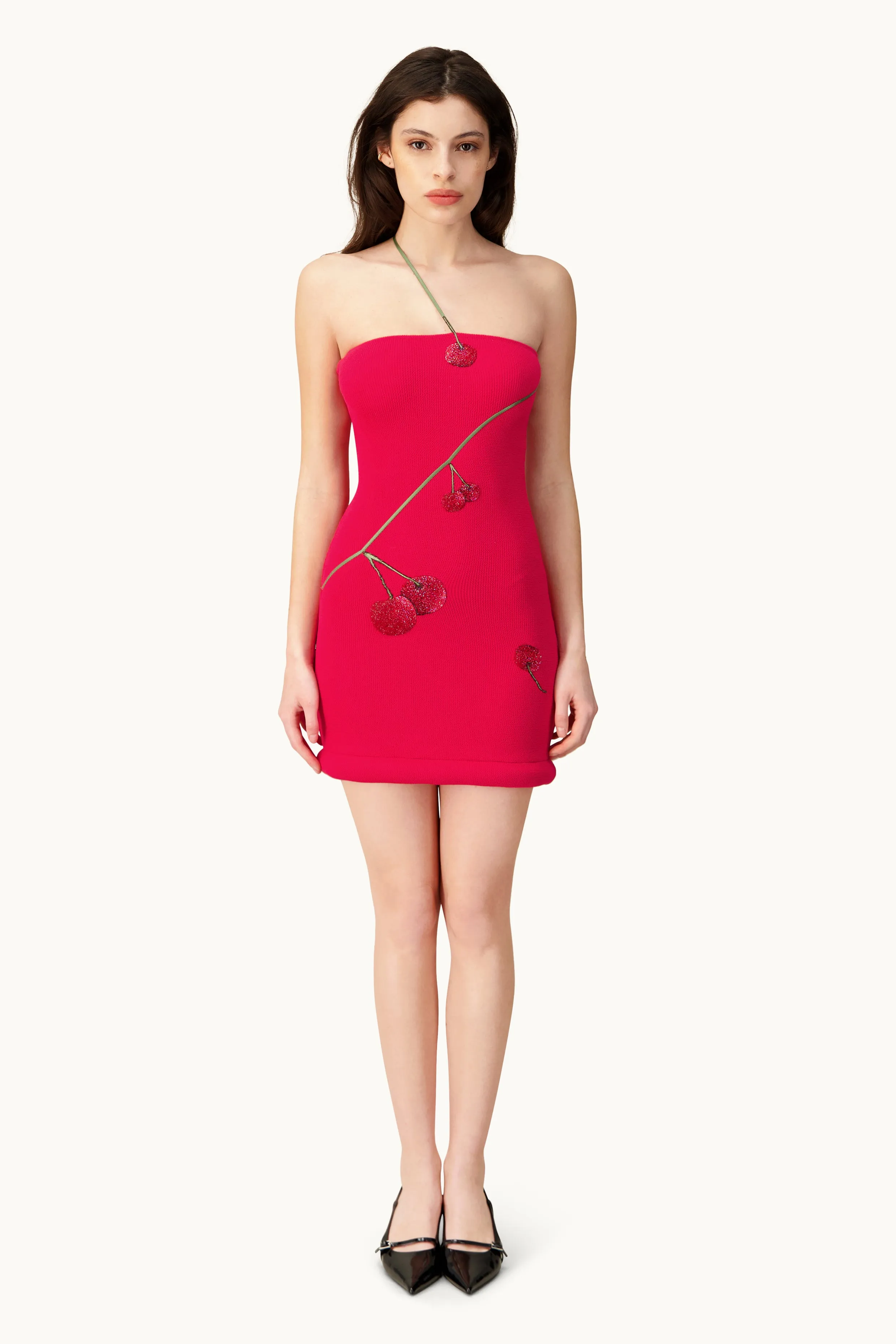 Tube mini dress cherry - Red