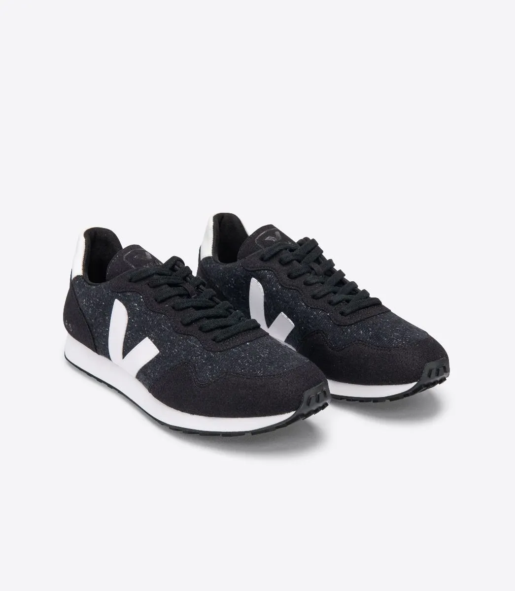 Veja Men's SDU Black Flannel Dark White Fleck Vegan Sneaker