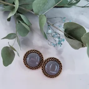 Vintage earrings - Grey