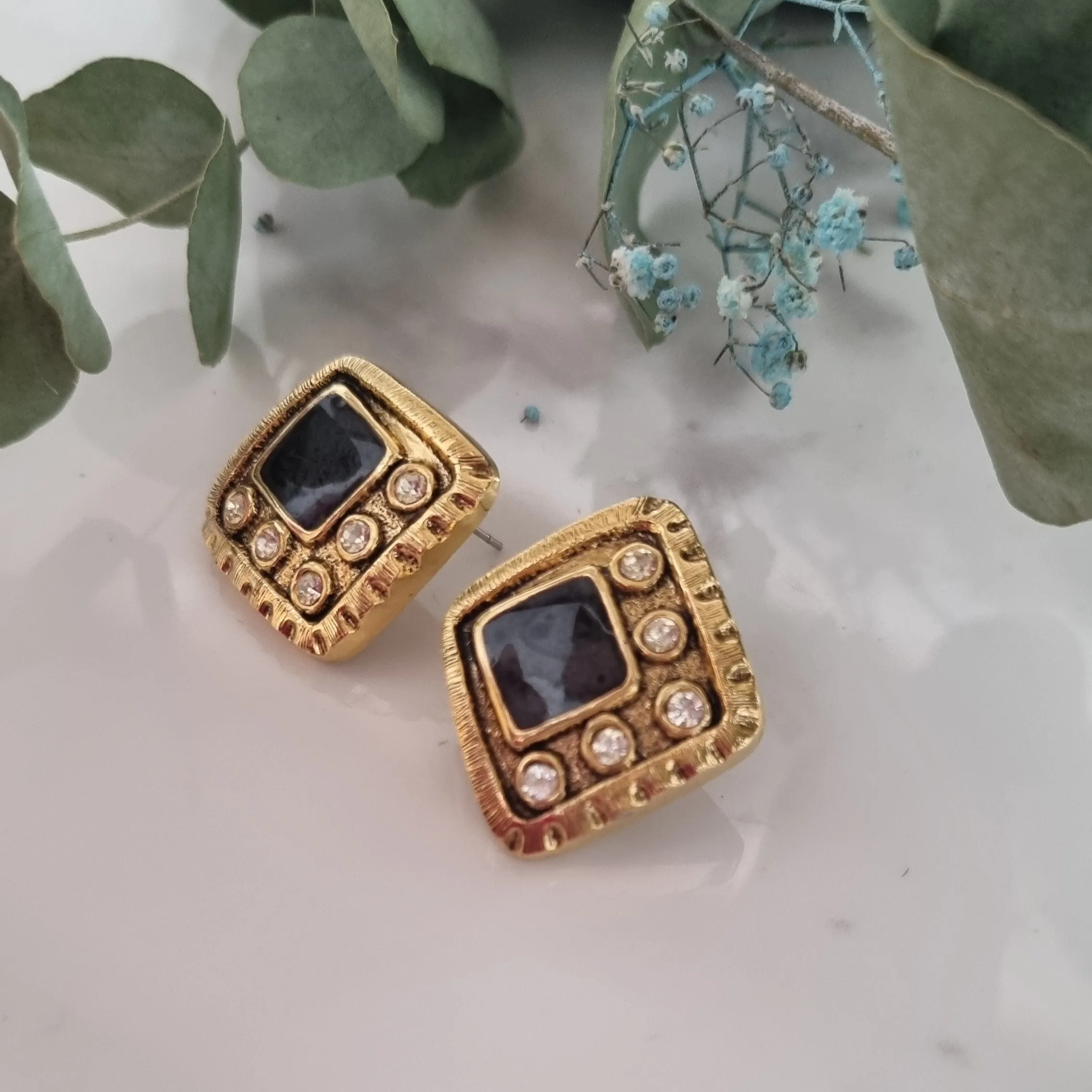 Vintage earrings - Rhombus